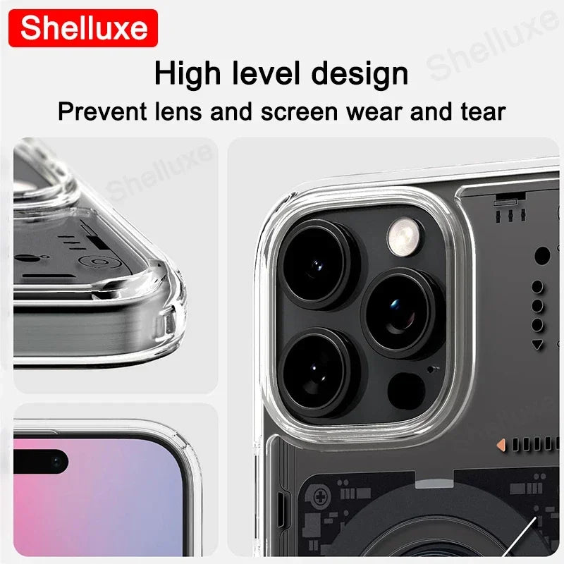 Coque magnétique Shelluxe - iPhone