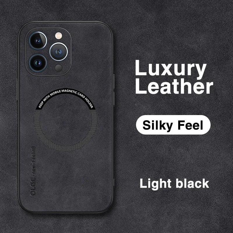Coque Cuir de Luxe Magnétique