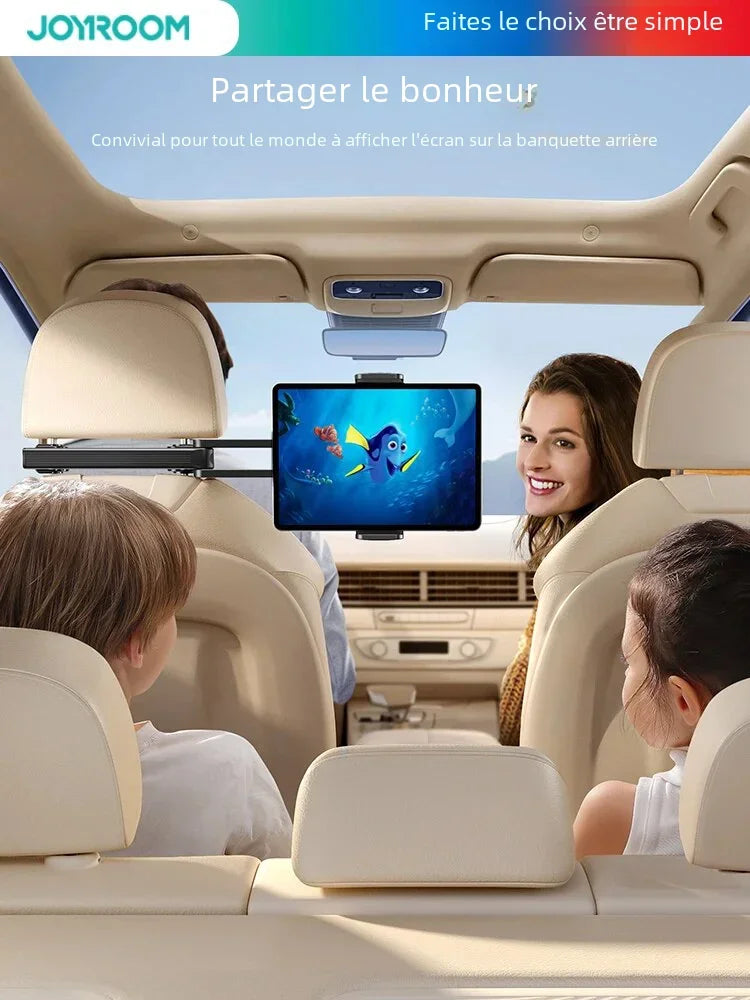 Support Tablette & Smartphone – Appui-tête Voiture avec Bras Pliable