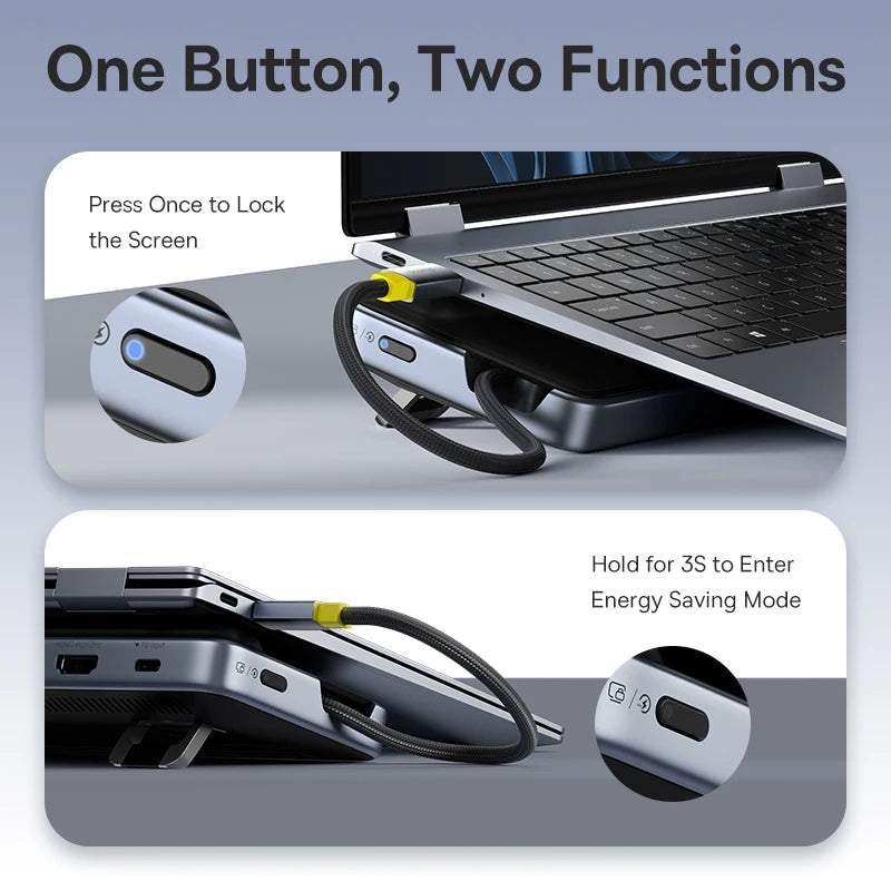 Baseus EliteJoy EH3 – Hub USB-C 12-en-1 avec Support pour Triple Écran 4K