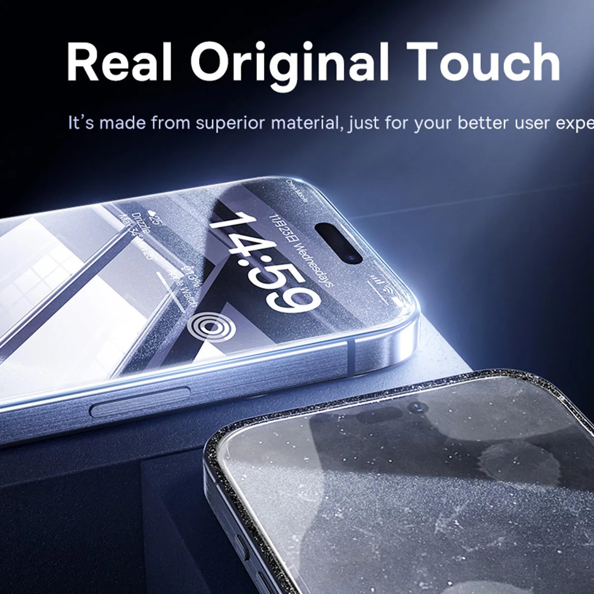 Baseus Verre Trempé HD & Anti-Espion – Pour iPhone