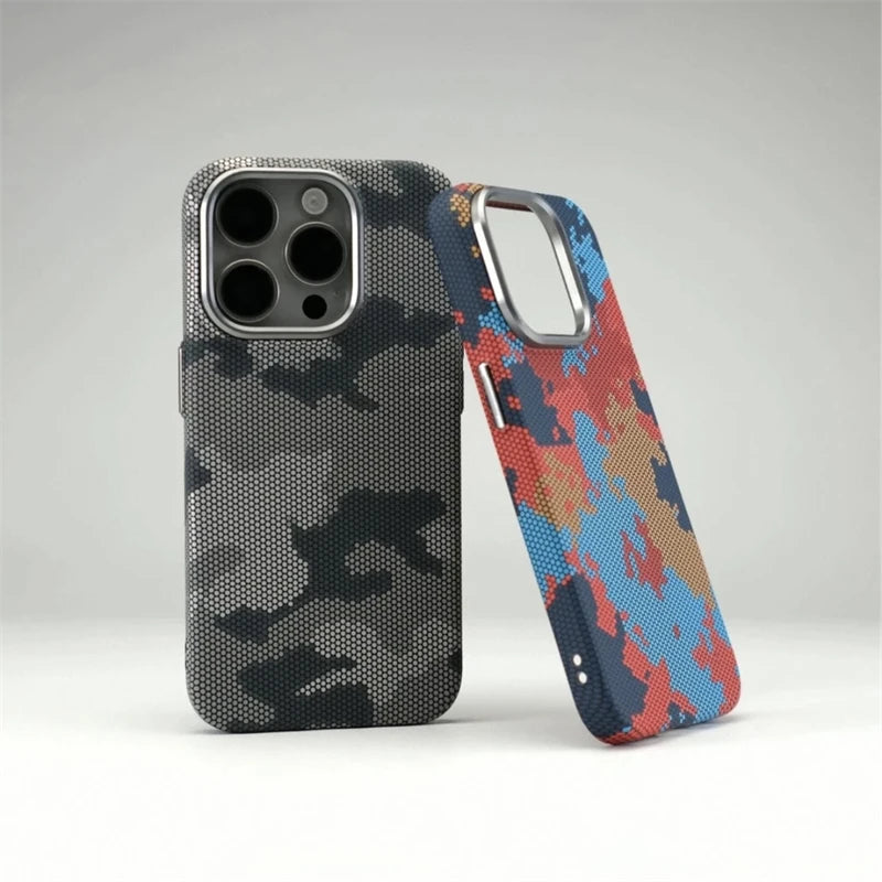 Coque Camouflage Graffiti Relief MagSafe
