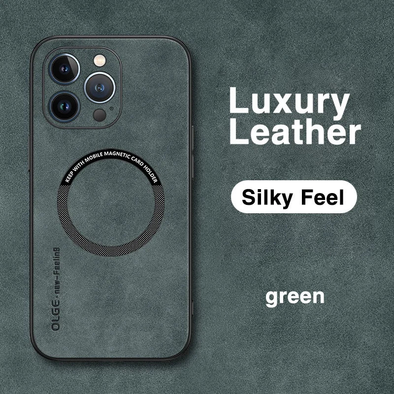 Coque Cuir de Luxe Magnétique