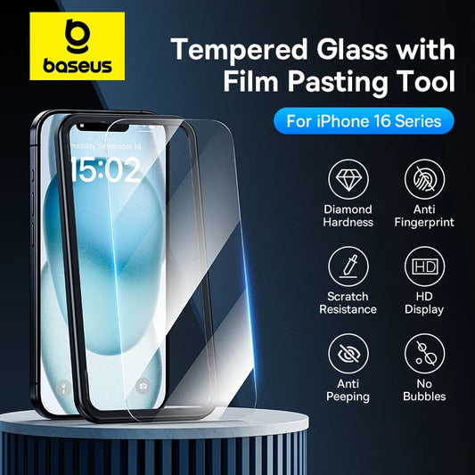 Baseus Verre Trempé HD & Anti-Espion – Pour iPhone