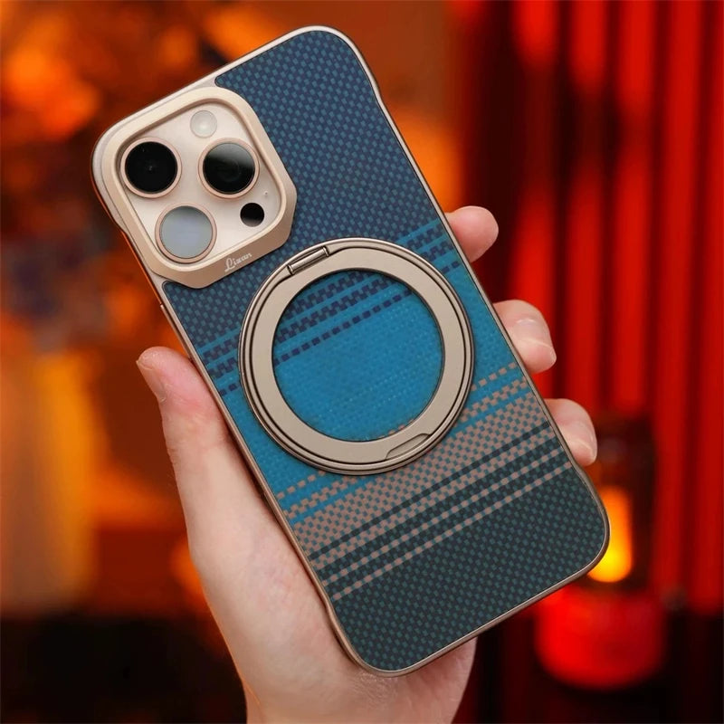 Coque Fibre de Carbone avec Support Magnétique