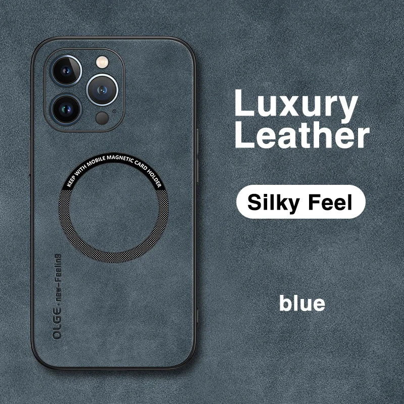 Coque Cuir de Luxe Magnétique