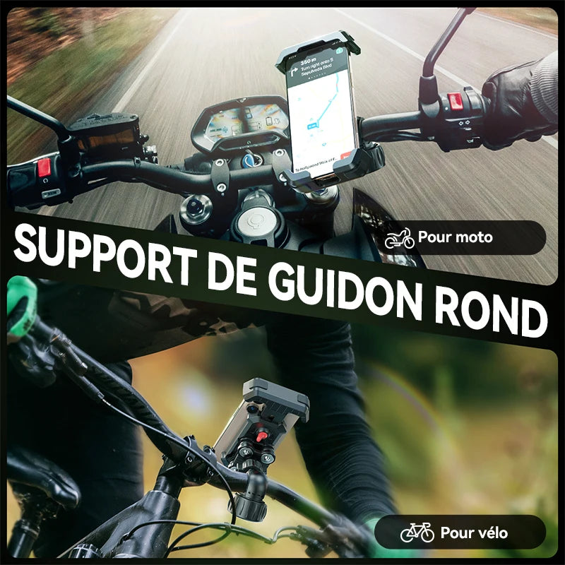 Support Téléphone Antichoc pour Vélo & Moto