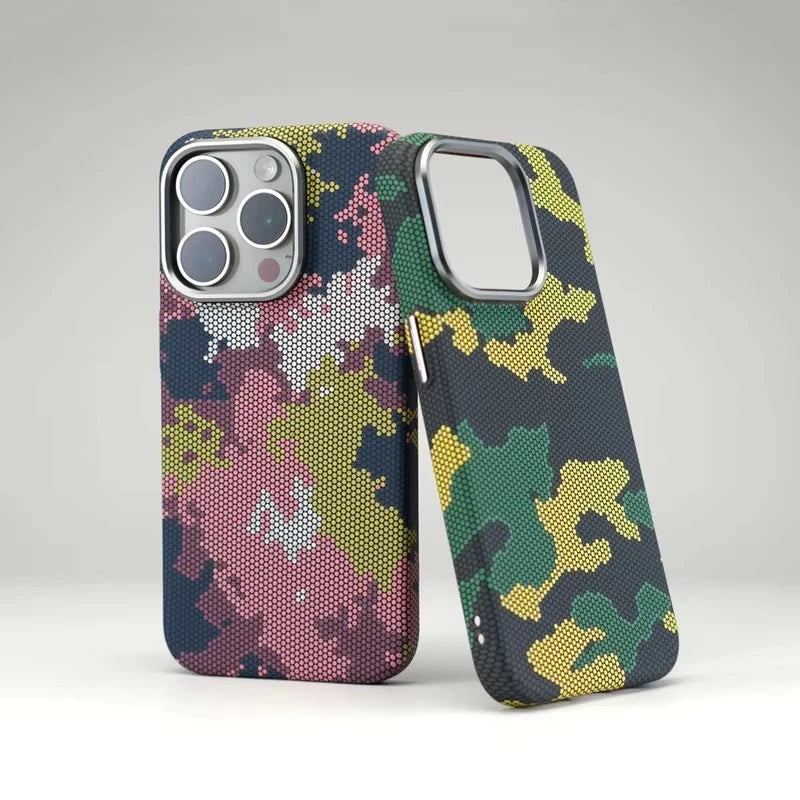 Coque Camouflage Graffiti Relief MagSafe