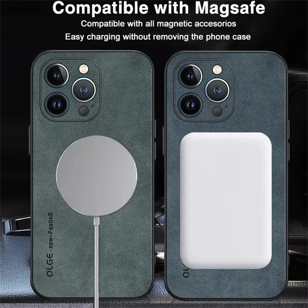Coque Cuir de Luxe Magnétique