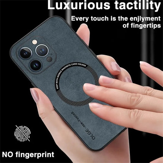 Coque Cuir de Luxe Magnétique