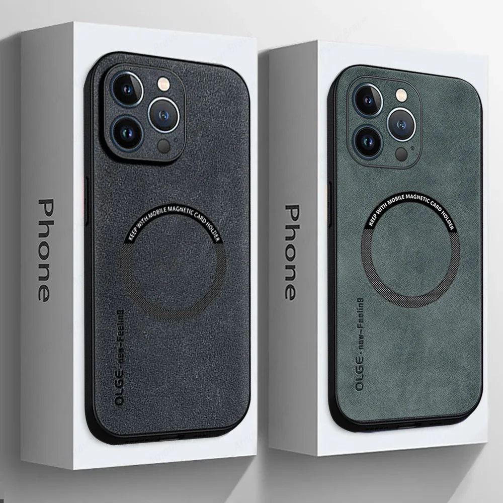 Coque Cuir de Luxe Magnétique